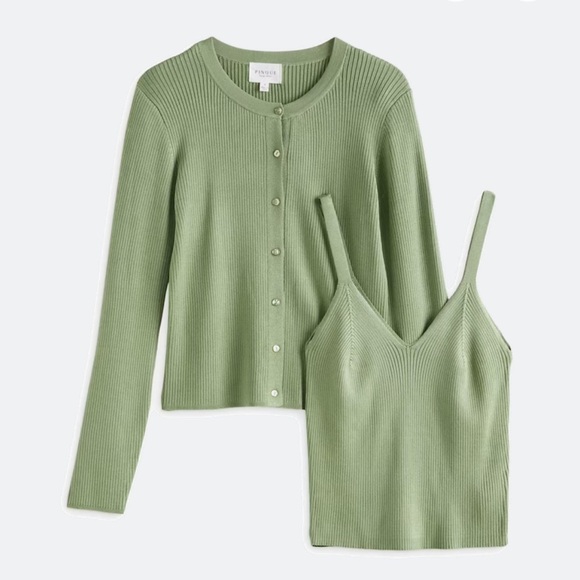 Pinque Bardeoux Glossy Rib Sweater Set - Picture 4 of 8